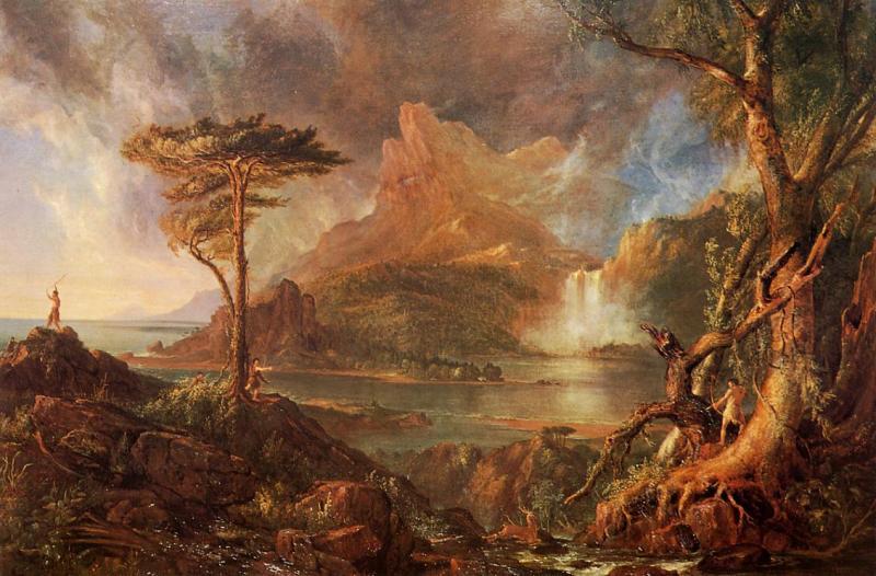 Thomas Cole A Wild Scene oil painting image
